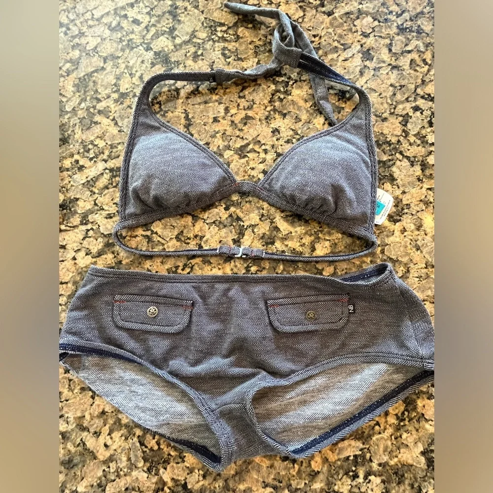 Denim Blue Bikini Size XS or S - Picture 1 of 9